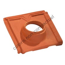 Pipe collar tile MARSEILLE 160 Conform to Mechanical Ventilation Brown