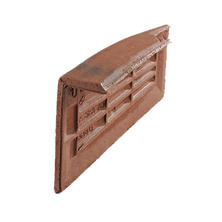 Left hand independent cloaked verge tile ARBOISE RECTANGULAR (4 per m)re Old Red