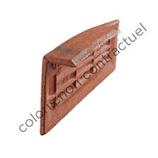 Left hand independent cloaked verge tile ARBOISE RECTANGULAR (4 per m)re Slate