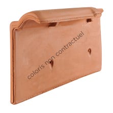 Left hand independent cloaked verge tile Monopole N1/ARTOISE Terre D'amarante