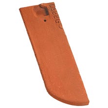 Right hand 1/2 tile 17x27 Bullnose PLAIN TILE Ste Foy Red Nuance
