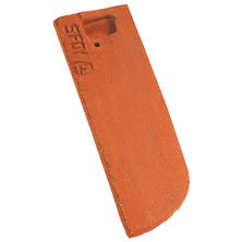 Left hand 1/2 tile 17x27 Bullnose PLAIN TILE Ste Foy Red Nuance