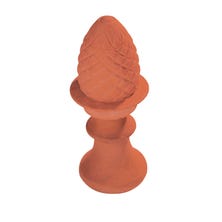 Pine cone finial Natural Red 