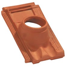 Pipe collar tile MARSEILLE 126 Conform to Mechanical Ventilation Natural Red