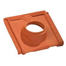 Pipe collar tile MARSEILLE 160 Conform to Mechanical Ventilation Natural Red