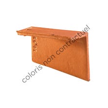 Right hand independent cloaked verge PLAIN TILE 20x30 Alezane