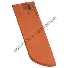 Right hand 1/2 tile 17x27 Bullnose PLAIN TILE Ste Foy Chevreuse